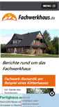Mobile Screenshot of fachwerkhaus.de