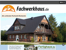 Tablet Screenshot of fachwerkhaus.de